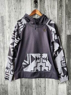 Burton Dryride Heron Pullover Hoodie Southwestern Pattern Womens Large